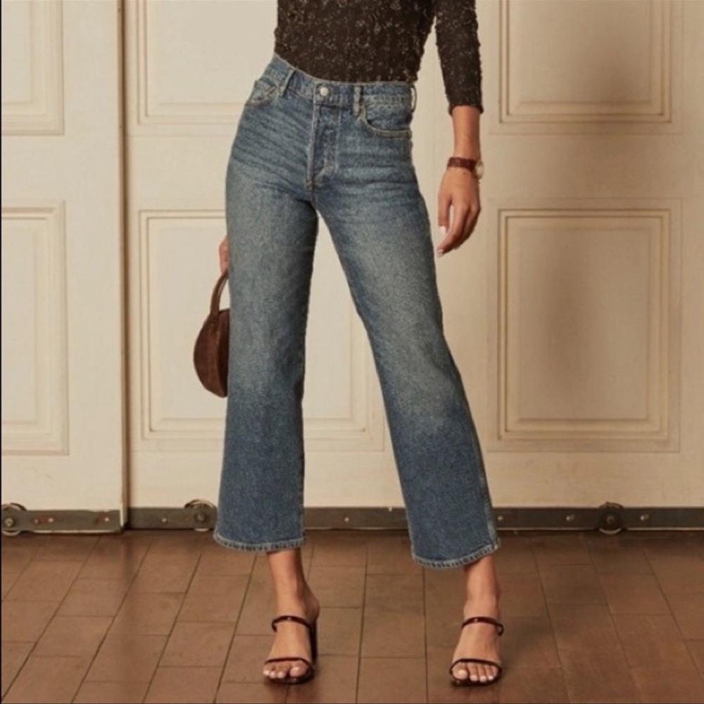 Boyish The Mikey High Rise Wide Leg Jeans in Starfight (30)